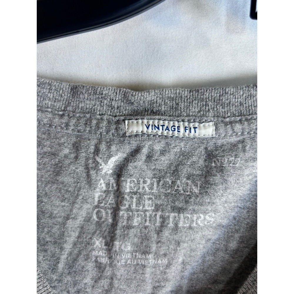 American Eagle Graphic Muscle Tank XL Gray Distressed Eagle Mens - Picture 3 of 7